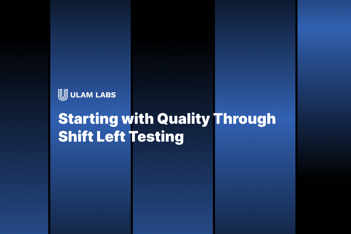 Starting with Quality Through Shift Left Testing