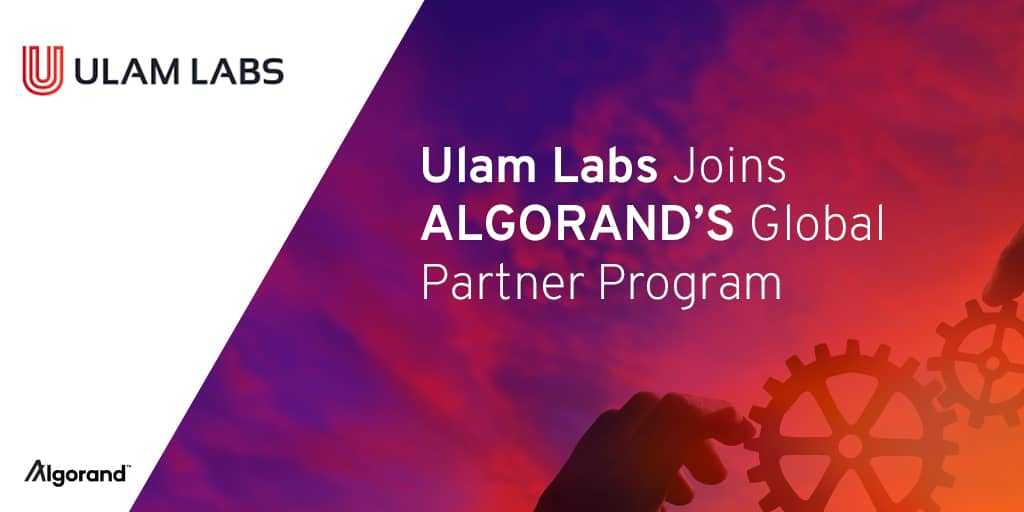 Ulam Labs is officially joining Algorand’s Partner Program