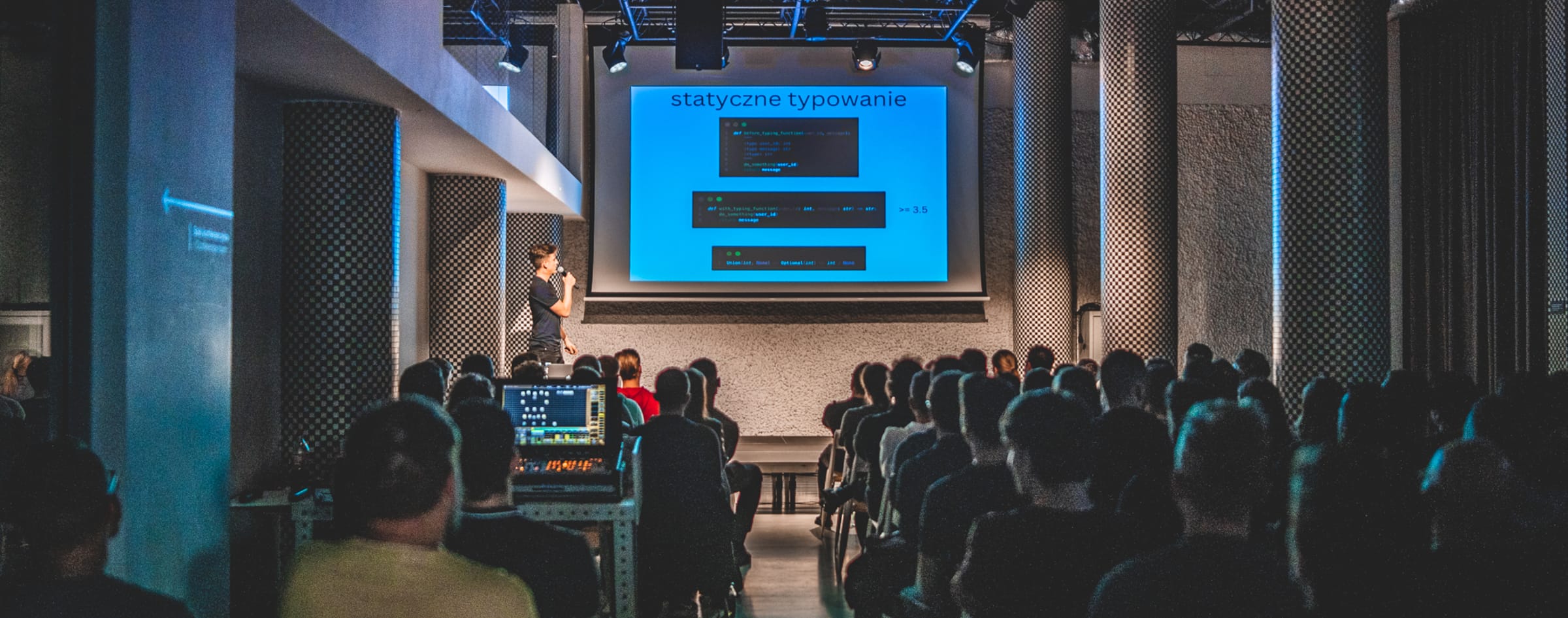 ULAM LABS engineer presenting at a tech conference