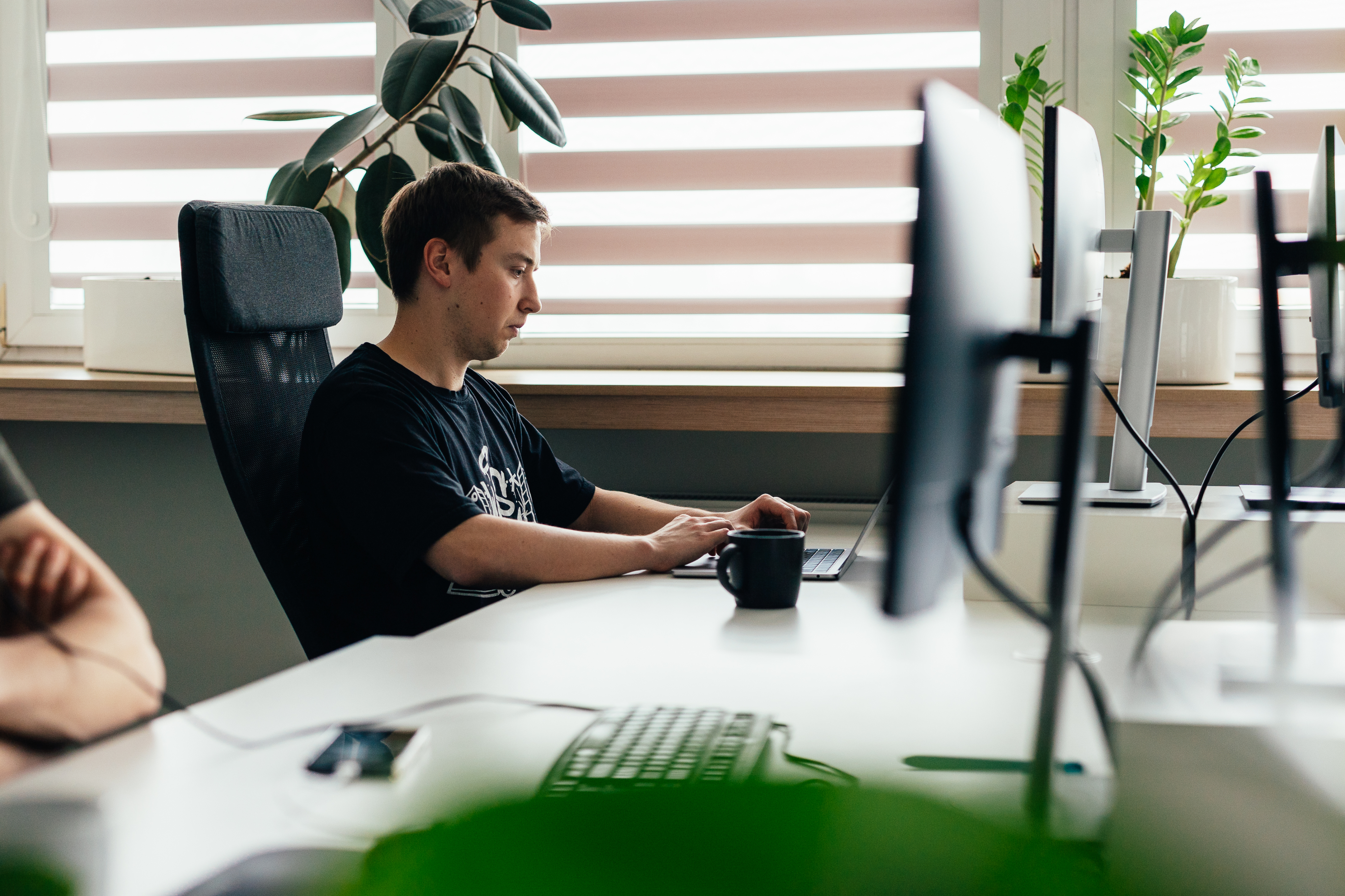 ULAM LABS engineer working on compliant healthcare software