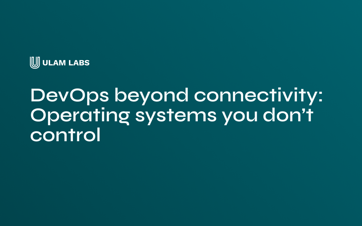 What DevOps looks like when your infrastructure is, literally, in space: intermittent connectivity, long feedback loops, and systems you can't just SSH into when something breaks.